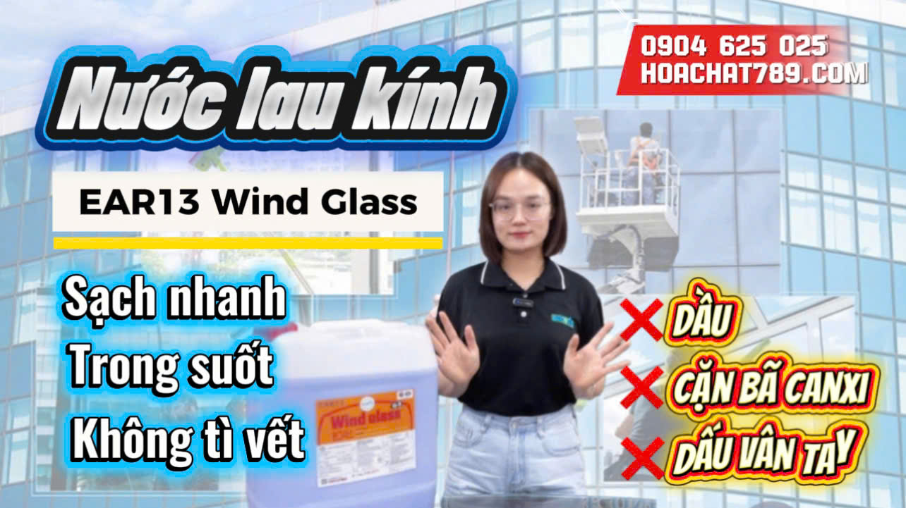 EAR13 Wind Glass là dung dịch lau kính cao cấp đến từ Hàn Quốc